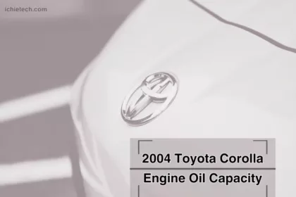 2004 Corolla Engine Oil Capacity