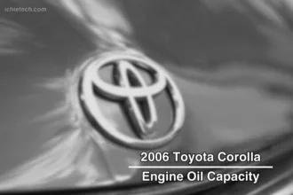 2006 Corolla Engine Oil Capacity