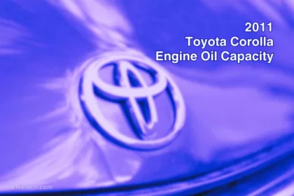2011 Corolla Engine Oil Capacity