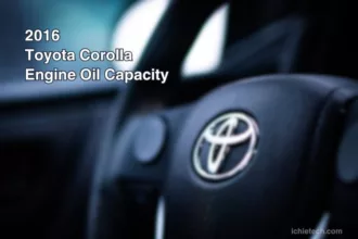 2016 Corolla Engine Oil Capacity