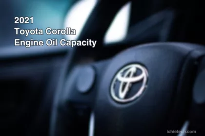 2021 Corolla Engine Oil Capacity