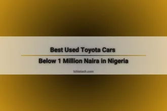 Toyota Cars Below 1 Million Naira